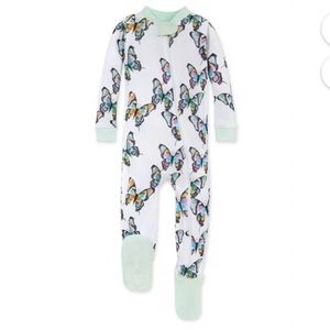 BURT’S BEES Sleeper Pajamas, Organic Cotton Zip Up Non-Slip Footie Snug Fit PJs